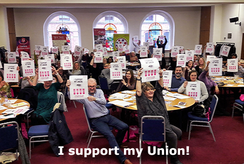Pic: I Support My Union - delegates
