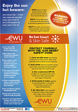 Pic: Be Sun Smart poster v- click to enlarge