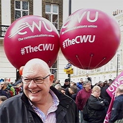 Pic: DAve Ward at NHS demo