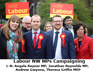 Pic: Labour MPs from NW campaigning