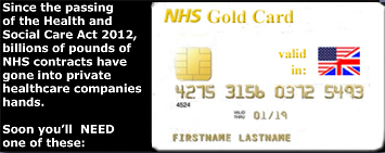 Pic: NHS Gold Card