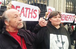 Pic: Paula Peters at DPAC Protest