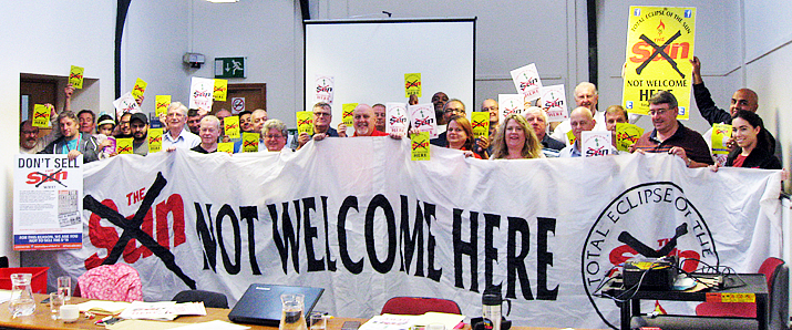 Pic: Regional Committee with Total Eclipse of the Sun campaign banner