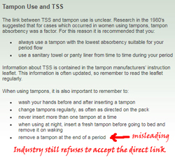 Pic: tampon TSS link denial
